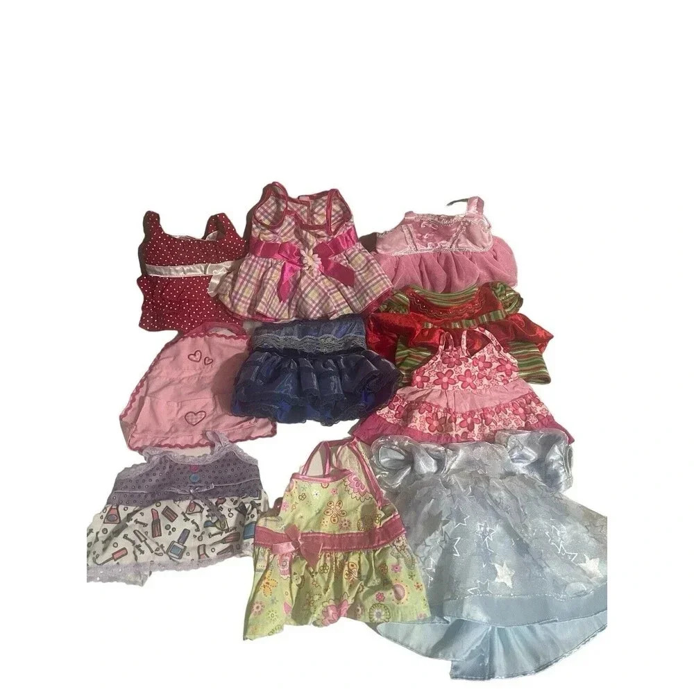 Build-A Bear Clothes Dresses  Lot Of 10 Items  RARE